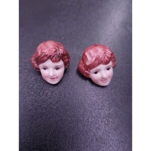 Norman Rockwell Collectors Club‎ 1977 Faces of Rockwell Pin Brooch X2